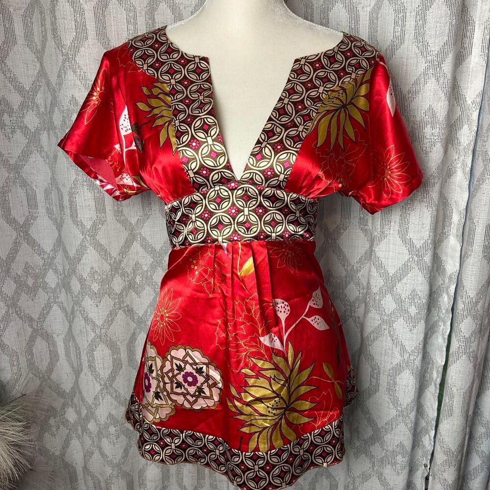 Forever-21 Women's multi Blouse